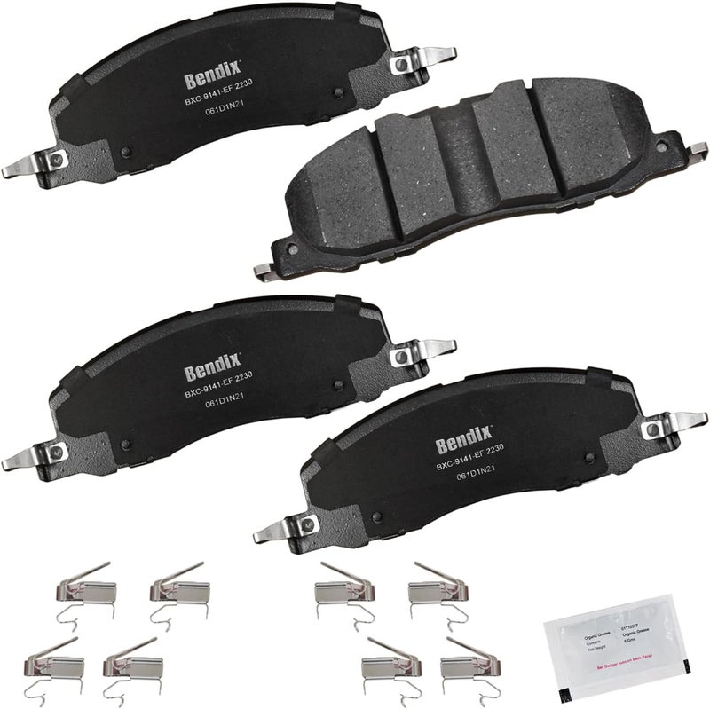 Bendix بطانات الفرامل الأمامية السيراميكية Priority1 CFC2230 لفورد إكسبلورر 2024-2020، لينكولن أفييتور 2023-2020 - Image 1